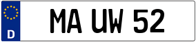 Trailer License Plate
